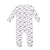 the wee bean organic cotton bamboo blend bunny candy rabbit sleepwear pajamas zipper romper 