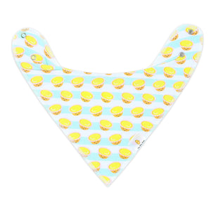 the wee bean organic cotton bib in egg tart