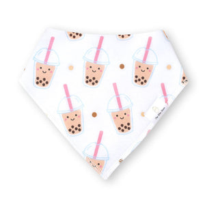 the wee bean organic cotton bandana bibs boba bubble tea 