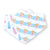 the wee bean organic cotton baby bandana drool bib set in japan nissan cup noodle and ramune marble soda