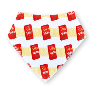 the wee bean organic cotton baby bandana drool bib set in japan pocky chocolate