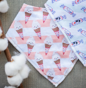 the wee bean organic cotton baby bandana bibs mr softee ice cream hong kong childhood treats